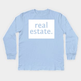 Wyoming State Real Estate Kids Long Sleeve T-Shirt